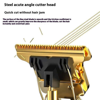 Cross-border T9 Carving Electric Hair Clipper Retro Oil Head Electric Clipper Feilong Barber Shop