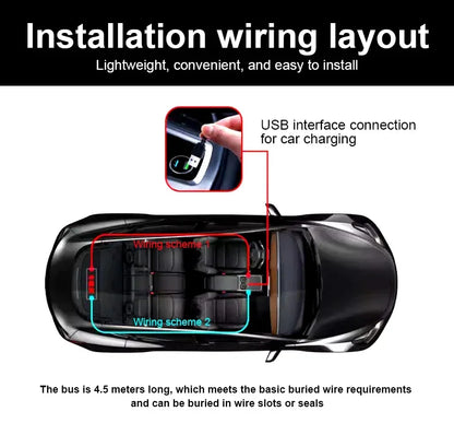 Carolyn 2pcs Synchronize Multiple Devil Eyes Bluetooth APP Control Light LED Display Scrolling Sign Light for Car Truck Windshie